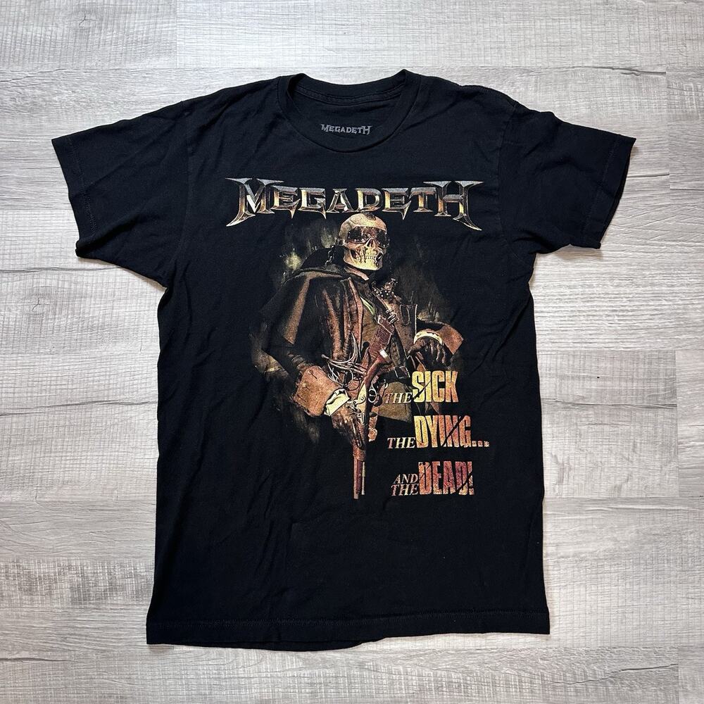 Megadeth Crush The World Tour 2023 Men’s Size Medium Black Rock Band T-Shirt